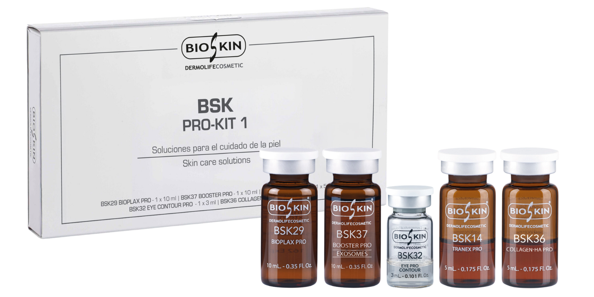 BioSkin Pro-Kit 1 con cinco soluciones profesionales